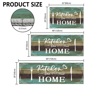 Boho Kitchen Rug Sets 3 Pieces, Washable Kitchen Mats for Floor, Non Slip Soft Kitchen Area Rug Floor Mat for Kitchen, Laundry Room and Hallway (